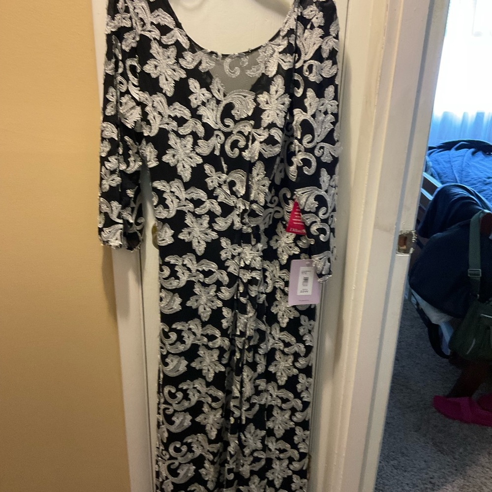 New Black and white formal dress